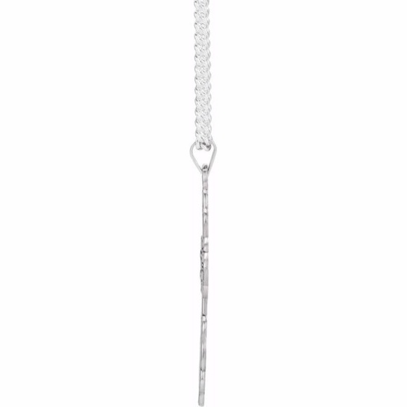 Orthodox Cross Necklace Sterling Silver